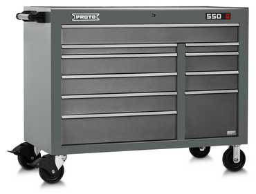 Proto® 550E 50" Power Workstation - 10 Drawer, Dual Gray - All Tool & Supply