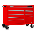 Proto® 550E 50" Front Facing Power Workstation w/ USB - 10 Drawer, Gloss Red - All Tool & Supply