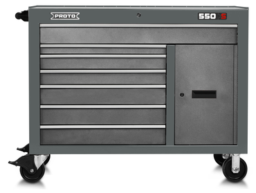 Proto® 550S 50" Workstation - 7 Drawer & 1 Shelf, Dual Gray - All Tool & Supply