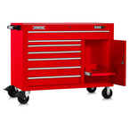 Proto® 550S 50" Workstation - 7 Drawer & 1 Shelf, Gloss Red - All Tool & Supply