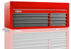 Proto® 550S 66" Top Chest - 8 Drawer, Safety Red and Gray - All Tool & Supply