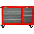 Proto® 550S 66" Workstation with Removable Lock Bar- 11 Drawer- Safety Red & Gray - All Tool & Supply