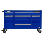 Proto® 550E 67" Front Facing Power Workstation w/ USB - 18 Drawer, Gloss Blue - All Tool & Supply