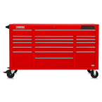 Proto® 550E 67" Power Workstation - 18 Drawer, Gloss Red - All Tool & Supply