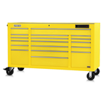 Proto® 550E 67" Front Facing Power Workstation w/ USB - 18 Drawer, Gloss Yellow - All Tool & Supply