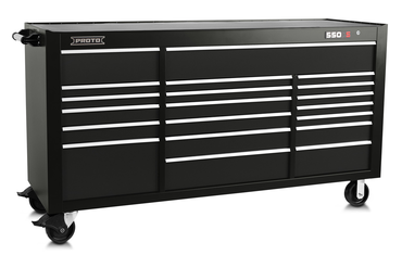 Proto® 550S 78" Workstation - 20 Drawer, Gloss Black - All Tool & Supply