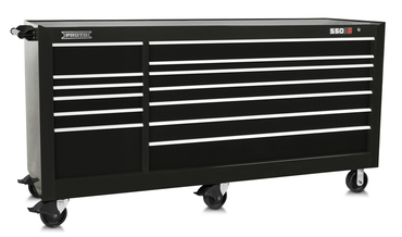 Proto® 550S 88" Workstation - 13 Drawer, Gloss Black - All Tool & Supply