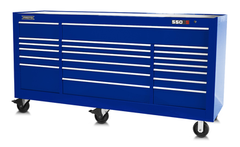 Proto® 550S 88" Workstation - 18 Drawer, Gloss Blue - All Tool & Supply