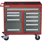 Proto® 560S 45" Workstation- 10 Drawer- Safety Red & Gray - All Tool & Supply