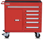 Proto® 560S 45" Workstation- 6 Drawer & 1 Shelf- Gloss Red - All Tool & Supply