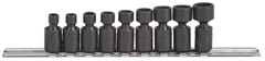 Proto® 1/4" Drive 9 Piece Metric Universal Impact Socket Set - 12 Point - All Tool & Supply