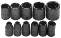 Proto® 1/4" Drive 11 Piece Impact Socket Set - 6 Point - All Tool & Supply