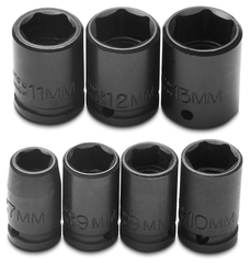 Proto® 1/4" Drive 7 Piece Metric Impact Socket Set - 6 Point - All Tool & Supply