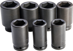 Proto® 3/4" Drive 7 Piece Deep Metric Impact Socket Set - 6 Point - All Tool & Supply