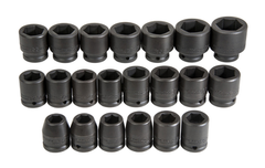 Proto® 3/4" Drive 21 Piece Metric Impact Socket Set - 6 Point - All Tool & Supply