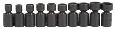 Proto® 3/8" Drive 10 Piece Metric Universal Impact Socket Set - 12 Point - All Tool & Supply