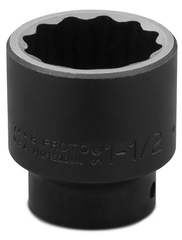 Proto® 1/2" Drive Impact Socket 1-1/2" - 12 Point - All Tool & Supply