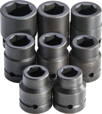 Proto® 1" Drive 8 Piece Impact Socket Set - 6 Point - All Tool & Supply