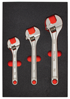 Proto® Foamed 3 Piece Adjustable Wrench Set -Satin - All Tool & Supply