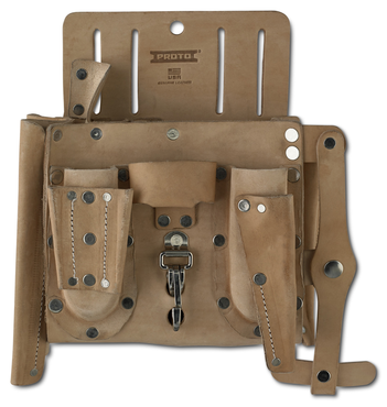 Proto® Leather Extra Capacity 14-Pocket Electrician's Pouch - All Tool & Supply