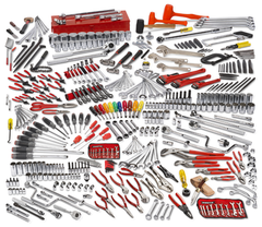 Proto® 400 Piece Advanced Maintenance Tool Set With Roller Cabinet J453441-8RD and Top Chest J453427-6RD - All Tool & Supply