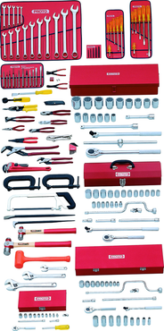 Proto® 164 Piece Starter Set With Roller Cabinet J442735-7RD - All Tool & Supply