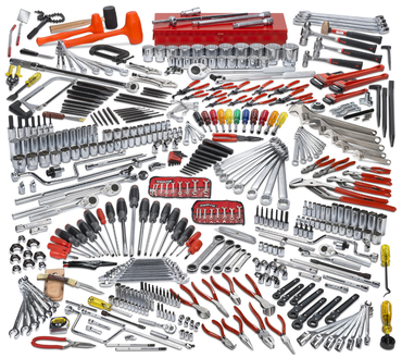 Proto® 453 Piece Intermediate Tool Set With Roller Cabinet J453441-8RD and Top Chest J453427-6RD - All Tool & Supply