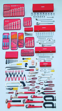 Proto® 248 Piece Metric Intermediate Set With Roller Cabinet J453441-8RD - All Tool & Supply