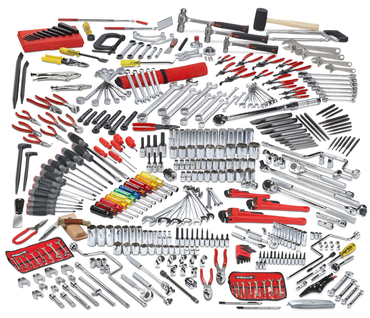 Proto® 411 Piece Advanced Maintenance Tool Set With Roller Cabinet J442735-7RD and Top Chest J442719-10RD-D - All Tool & Supply