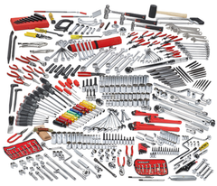 Proto® 411 Piece Advanced Maintenance Tool Set With Roller Cabinet J442742-7RD and Top Chest J442719-8RD - All Tool & Supply