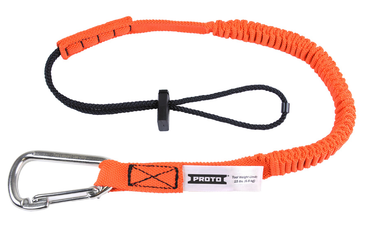 Proto® Elastic Lanyard With Stainless Steel Carabiner - 15 lb. - All Tool & Supply