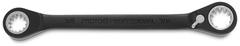 Proto® Black Chrome Double Box Reversible Ratcheting Wrench 3/8" x 7/16" - Spline - All Tool & Supply