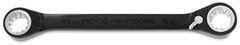 Proto® Black Chrome Double Box Reversible Ratcheting Wrench 1/2" x 9/16" - Spline - All Tool & Supply