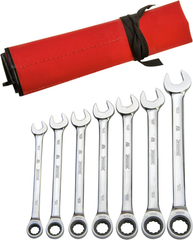 Proto® 7 Piece Full Polish Metric Ratcheting Wrench Set - 12 Point - All Tool & Supply