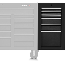 Proto® 550S Side Cabinet - 6 Drawer, Dual Black - All Tool & Supply