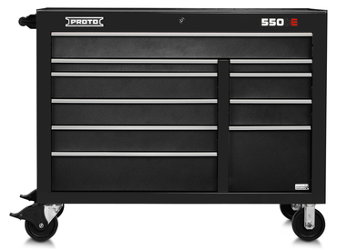 Proto® 550E 50" Power Workstation - 10 Drawer, Dual Black - All Tool & Supply