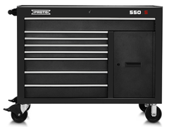 Proto® 550S 50" Workstation - 8 Drawer & 1 Shelf, Dual Black - All Tool & Supply