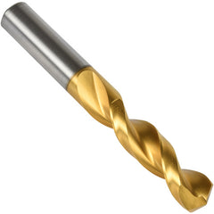 #19 Precision Twist Drill HSS TiN QC 135 Stub Drill Short ANSI Series QC41G E-code # QC41GN19 - All Tool & Supply