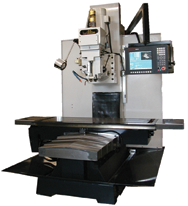 BTM50CNC Bed Type Milling Machine with 10 HP Motor; 20 x 63 Table; 2600 lb Table Cap; 60-4000 RPM - All Tool & Supply