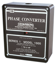 Series 1 Phase Converter - #1200B; 1/2 to 1HP - All Tool & Supply