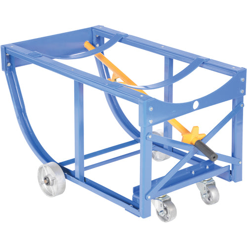 Rotating Drum Cart Steel Wheels 800lb - Exact Industrial Supply