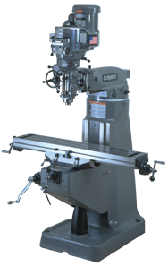 Vertical Mill - R-8 Spindle - 9 x 49'' Table Size - 3HP - 30 min. 2Hp Continuous Run, 3PH, 230V Motor - All Tool & Supply