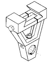 Right Angle Arbor Support for Vertical Milling Machine - Model #HR-OUT-AL-60 - All Tool & Supply