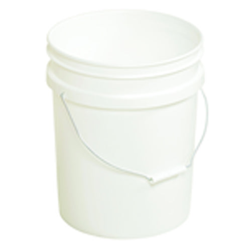 Plastic Pail - Model PAIL54PWS - White - Can be used with liquids up to 190°F - All Tool & Supply