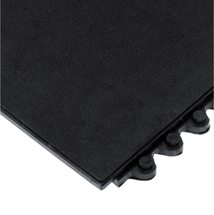 24 / Seven Floor Mat - 3' x 3' x 5/8" Thick (Black Solid All Purpose) - All Tool & Supply