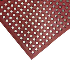 3' x 5' x 1/2" Thick Drainage MatÂ - Red - All Tool & Supply