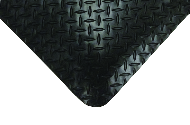 3' x 5' x 9/16" Thick Diamond Comfort Mat - Black - All Tool & Supply