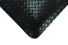 2' x 75' x 11/16" Thick Diamond Comfort Mat - Black - All Tool & Supply