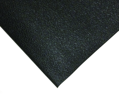 4' x 60' x 3/8" Thick Soft Comfort Mat - Black Pebble Emboss - All Tool & Supply