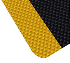 3' x 60' x 11/16" Thick Traction Anti Fatigue Mat - Yellow/Black - All Tool & Supply